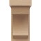 Ekena Millwork 5"W x 5"D x 10"H Wide Emerson Rough Cedar Woodgrain TimberThane Corbel, Primed Tan CORUR05X05X10EMRRCPR - alternate 3
